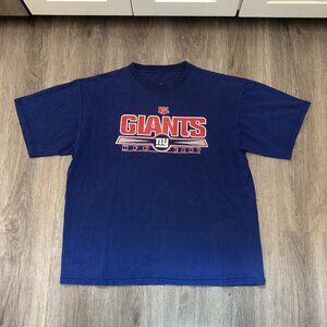 Vintage NFL New York Giants Football T Shirt Size XL Blue Red 90s Y2K Tee Top